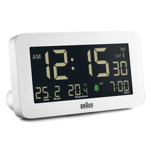 [672170] BRAUN BC10 DCF-W Radio alarm clock white