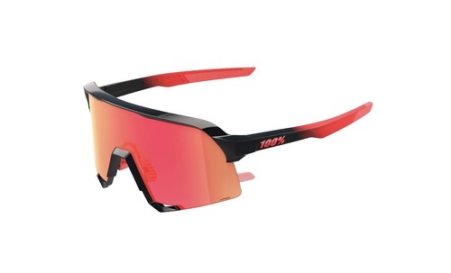 [228449] 100percent SNOW - NORG HiPER Essential Black Red ML Mirror