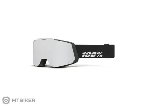 [228498] 100percent SNOW - SNOWCRAFT Goggle Black HiPER Silver Mirror