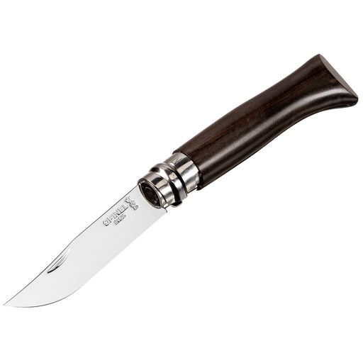 [537049] Opinel pocket knife No. 08 ebony w. gift box
