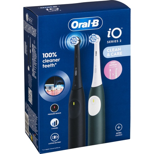 [133536] Oral-B iO Series 2 Night Black/ Forest Green with 2.Handstück