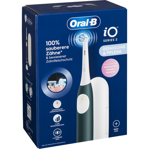 [133557] Oral-B iO Series 2 Forest Green mit Reiseetui