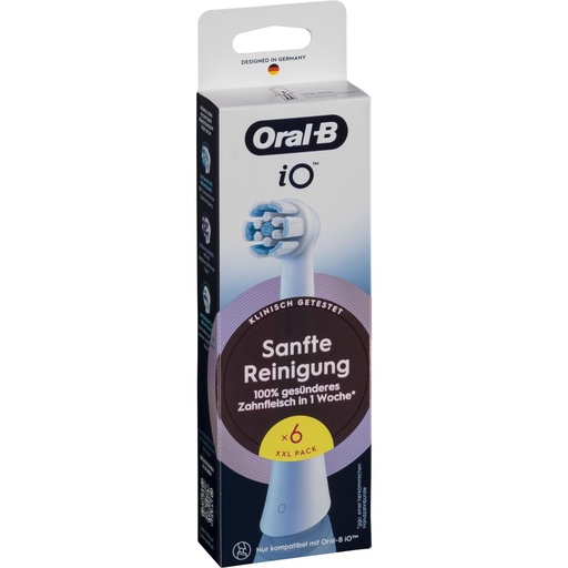 [163174] Oral-B iO Aufsteckbürsten Sanfte Reinigung 6er