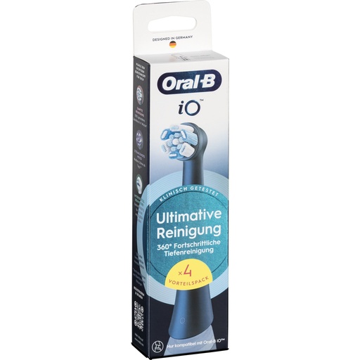 [172512] Oral-B iO Aufsteckbürsten Ultimative Reinigung Black   4er