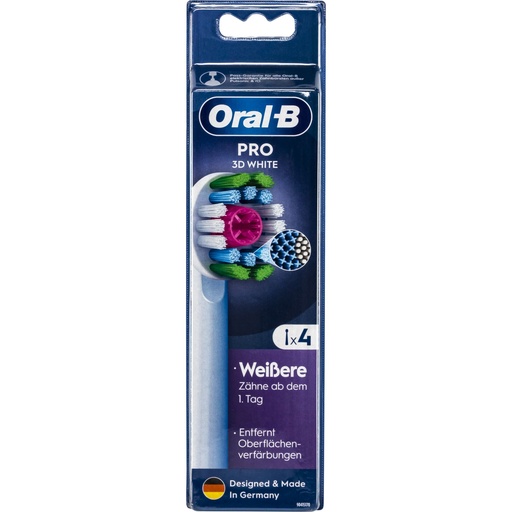 [807816] Oral-B Toothbrush heads Pro 3D White 4 pcs.