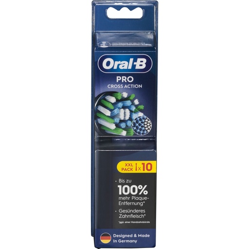 [822502] Oral-B Toothbrush heads black Pro CrossAction 10 pcs