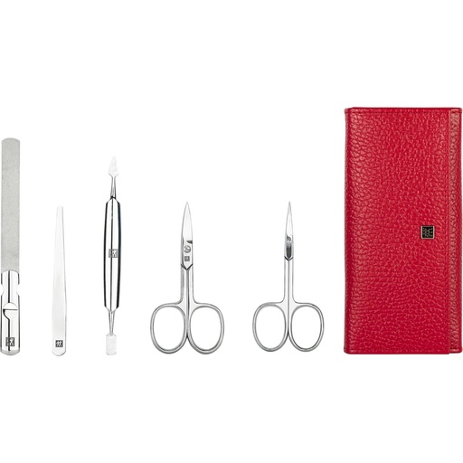[173688] Zwilling Manicure & Pedicure Set 5pcs with Nail Scissors, leather