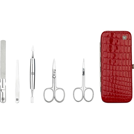 [173695] Zwilling Manicure & Pedicure Set 5pcs with Nail Scissors, leather