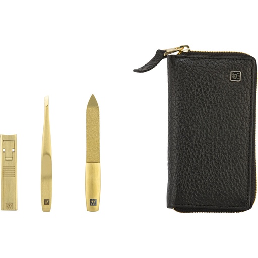[173702] Zwilling Manicure&Pedicure Set 3pcs with Nail Scissors, leather