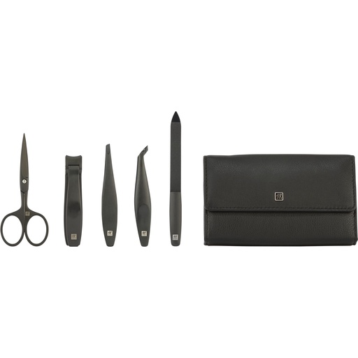 [174052] Zwilling Maniküre-Set Leder 5tlg. schwarz