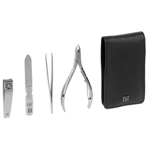 [587701] Zwilling Maniküre Pediküre Set 4tlg. mit Nagelknipser, Leder