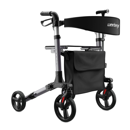 [154137] Weinberger aluminium rollator 3-fold foldable