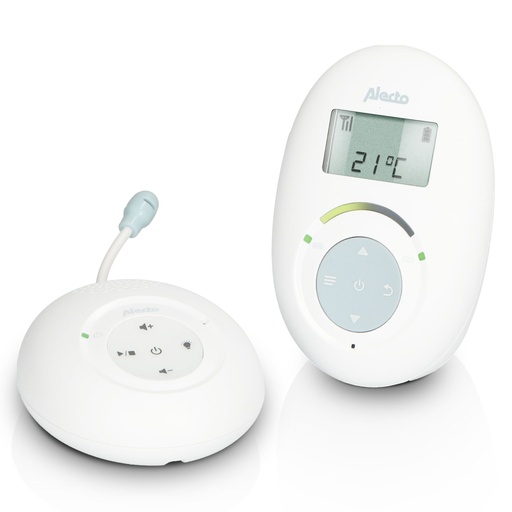 [143112] Alecto DECT Baby Monitor w.Full Eco Mode and diplay, white/blue
