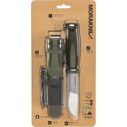 [859476] Morakniv Kansbol incl. Survival-Kit green