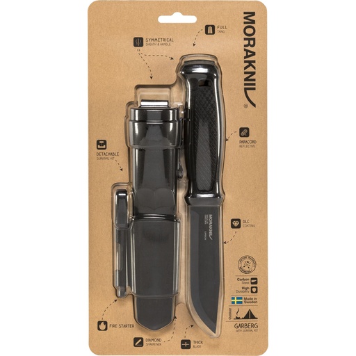 [859497] Morakniv Garberg Black Carbon incl. Survival-Kit