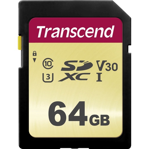[380522] Transcend SDXC 500S         64GB Class 10 UHS-I U3 V30