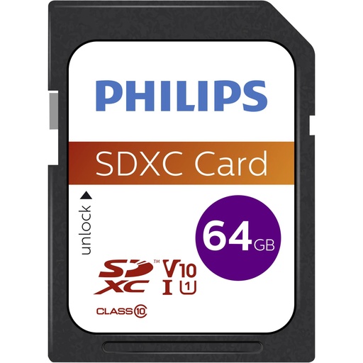 [512374] Philips SDXC Card           64GB Class 10 UHS-I U1