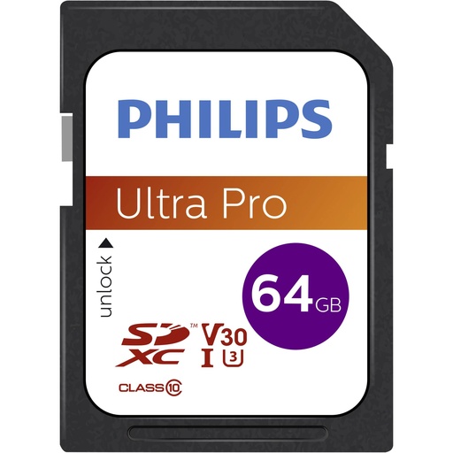 [512395] Philips SDXC Card           64GB Class 10 UHS-I U3 V30 A1