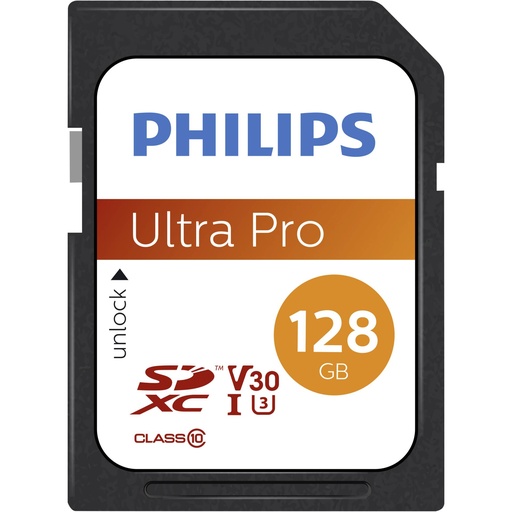 [512402] Philips SDXC Card          128GB Class 10 UHS-I U3 V30 A1