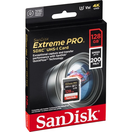 [732769] SanDisk Extreme Pro SDXC   128GB UHS-I C10 U3 V30