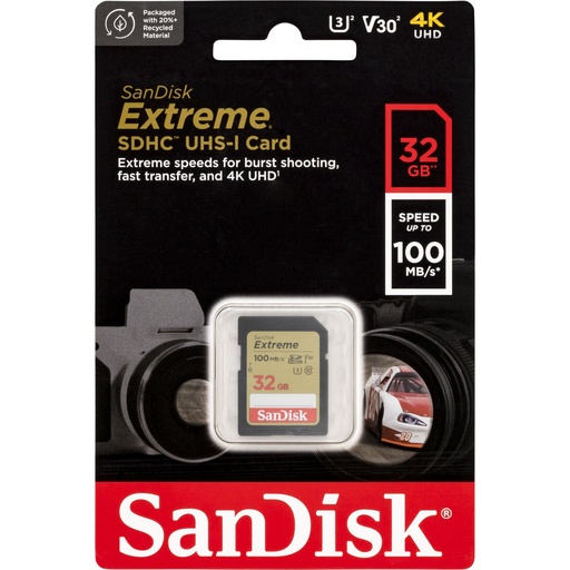 [752950] SanDisk Extreme SDHC        32GB UHS-I C10 U3 V30