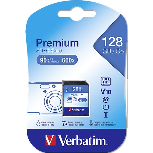 [754019] Verbatim SDXC Card         128GB Class 10                   44025