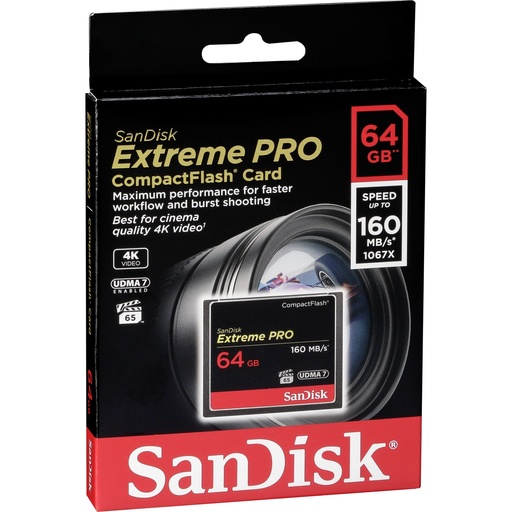 [722829] SanDisk Extreme Pro CF      64GB 160MB/s         SDCFXPS-064G-X46