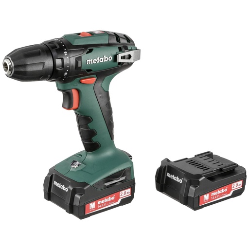 [395894] Metabo BS 14,4V Cordless Drill Driver incl. 2x battery, case