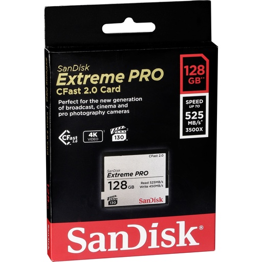 [722864] SanDisk CFAST 2.0 VPG130   128GB Extreme Pro     SDCFSP-128G-G46D