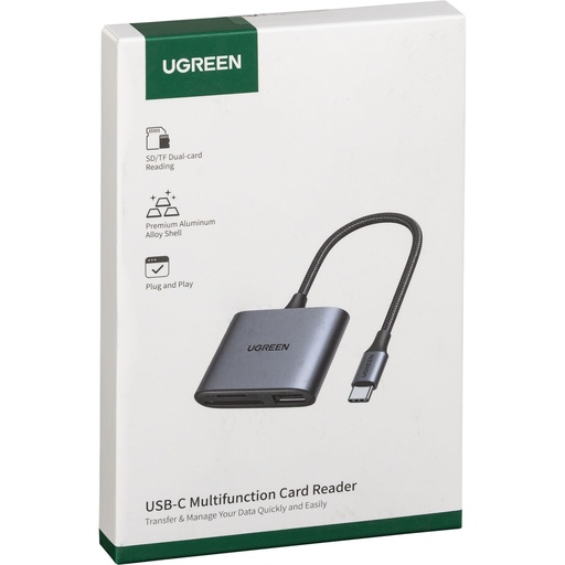 [880056] UGREEN USB-C to SD/TF + USB 2.0 Memory Card Reader