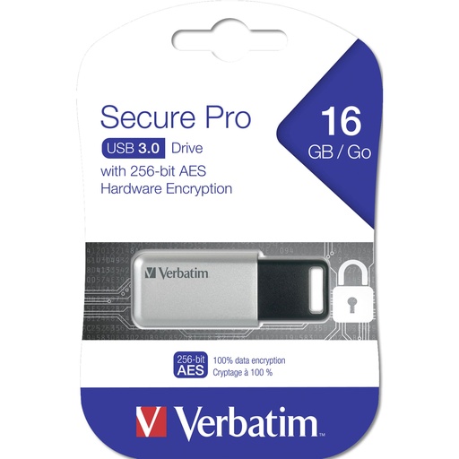 [100655] Verbatim Secure Data Pro    16GB USB 3.0
