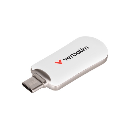 [131604] Verbatim Plectra White      64GB USB-C Flash Drive          30228