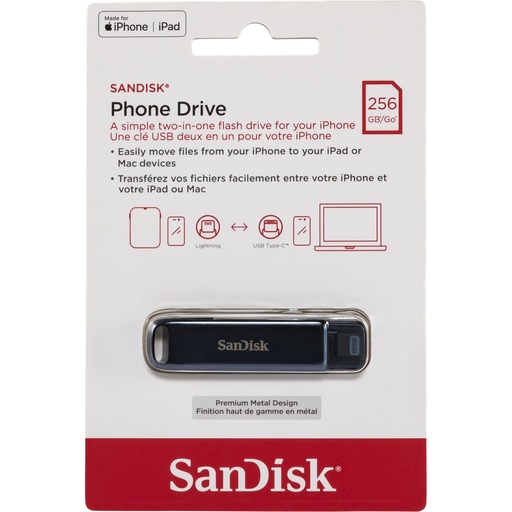 [151911] SanDisk Phone Drive  2in1  256GB USB C USB A   SDIXD0N-256G-GN6NE