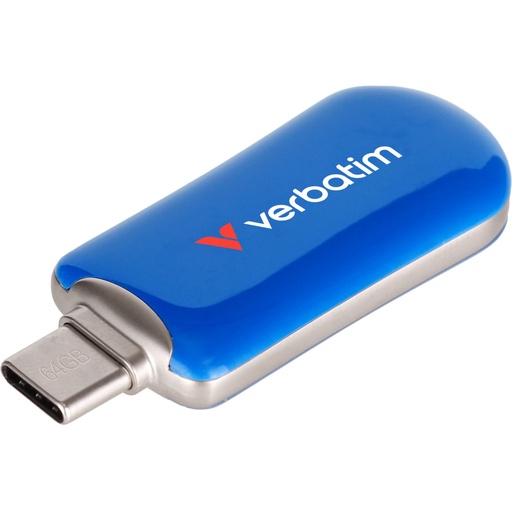 [165981] Verbatim Plectra Blue       64GB USB-C Flash Drive          30232