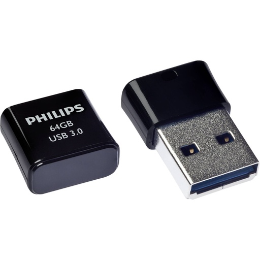 [513095] Philips USB 3.0             64GB Pico Edition Midnight Black