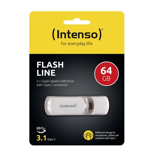 [555053] Intenso Flash Line          64GB USB Stick 3.1 Type-C