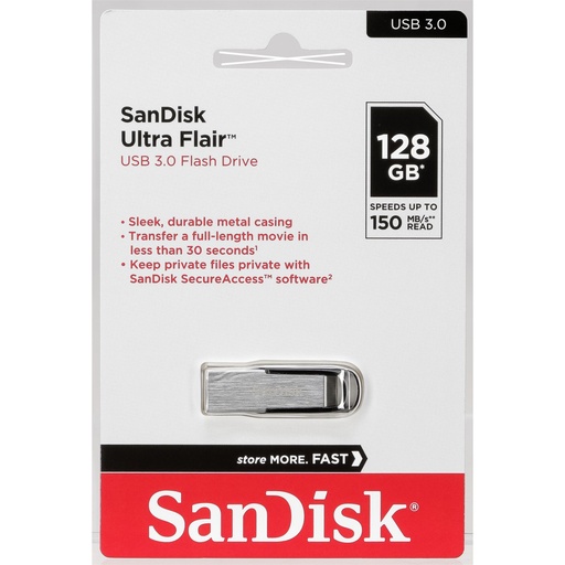 [722003] SanDisk Cruzer Ultra Flair 128GB USB 3.0 150MB/s  SDCZ73-128G-G46
