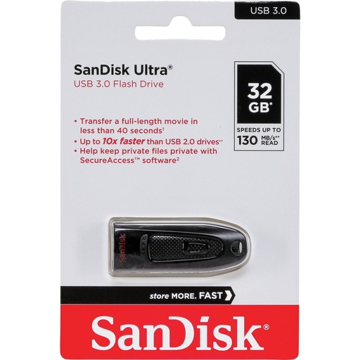 [722031] SanDisk Ultra USB 3.0       32GB up to 100MB/s    SDCZ48-032G-U46
