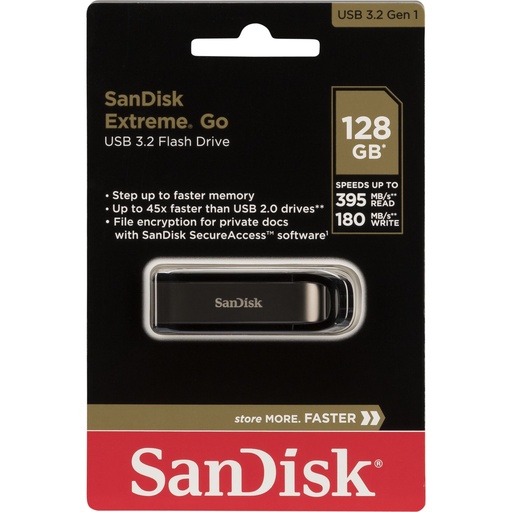 [722206] SanDisk Cruzer Extreme Go  128GB USB 3.2         SDCZ810-128G-G46