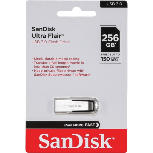 [722360] SanDisk Cruzer Ultra Flair 256GB USB 3.0 150MB/s  SDCZ73-256G-G46