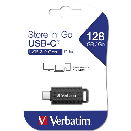 [776477] Verbatim Retractable       128GB USB 3.2 Gen 1 USB-C