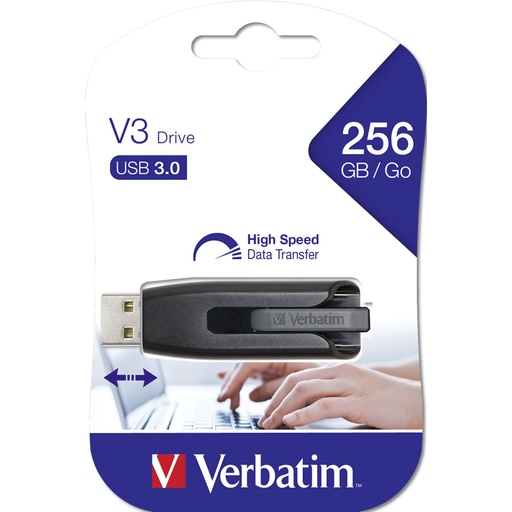 [855575] Verbatim Store n Go V3     256GB USB 3.0 grey               49168