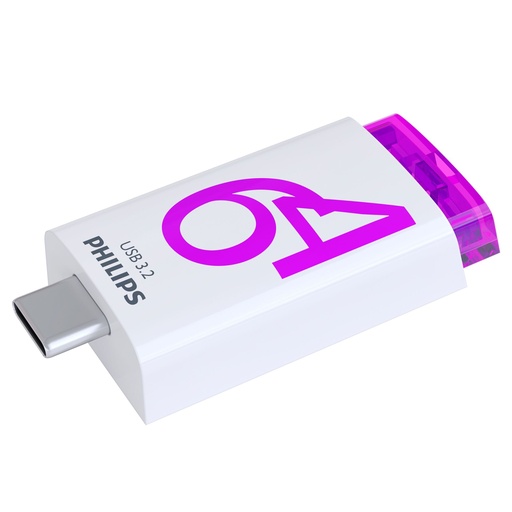 [885250] Philips USB 3.2             64GB Click Series Gen 1 USB-C
