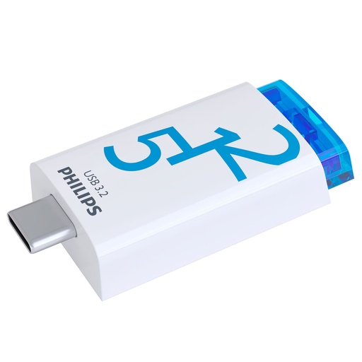 [885271] Philips USB 3.2            512GB Click Series Gen 1 USB-C