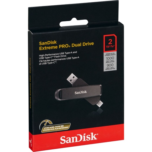 [170594] SanDisk Extreme Pro Dual Dri 2TB USB A+C  Flash   SDDDE1-2T00-G46