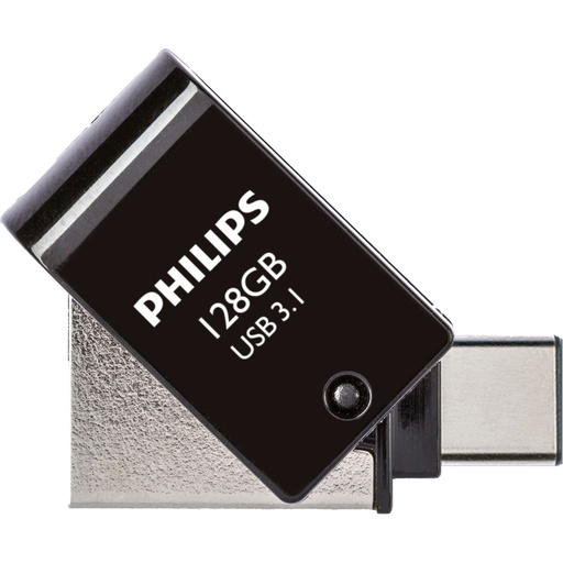[797960] Philips 2 in 1 OTG         128GB USB 3.1 + USB C Midnight Black