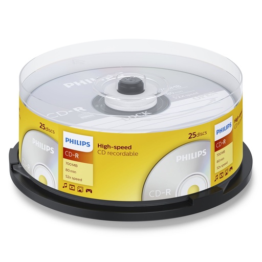 [513459] 1x25 Philips CD-R 80Min 700MB 52x SP