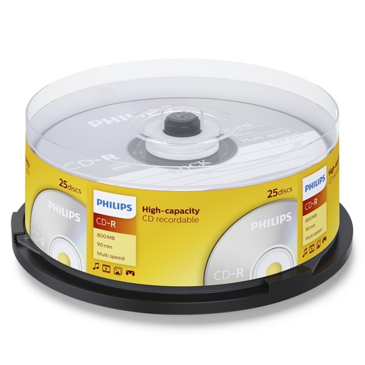 [513501] 1x25 Philips CD-R 90Min 800MB 40x SP