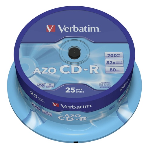 [593563] 1x25 Verbatim Data Life Plus CD-R 80, 52x Speed, cake box