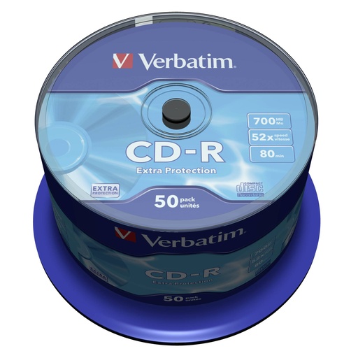 [765763] 1x50 Verbatim Data Life CD-R 80 52x Speed, ExtraProtection
